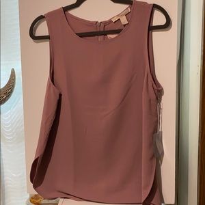 Cute mauve colored sleeveless top size L